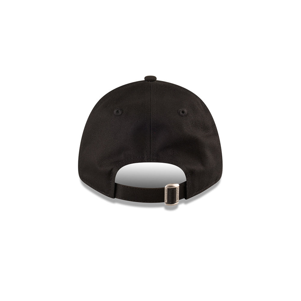 Wests Tigers Hat - 2025 NRL Badged Black OTC 9Forty Strapback Cap - New Era